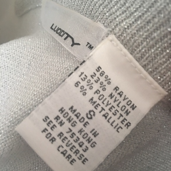 Lucidity Silver Sweater Top S - Picture 4 of 4